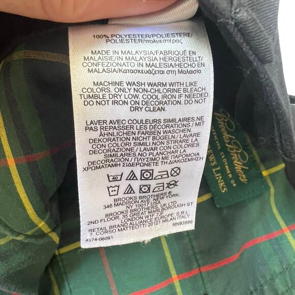 Brooks Brothers St Andrews Links Golf Shorts W34 Black 9”Inseam Tee/Glove Pocket - Picture 10 of 12